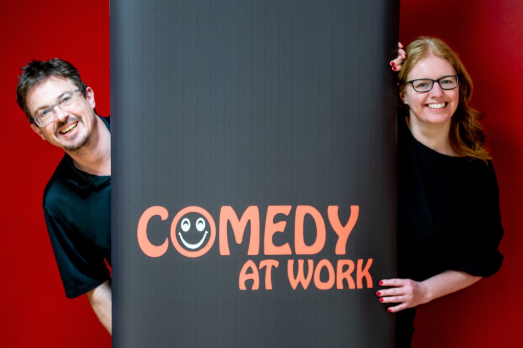 Comedy at Work, Anne Docherty, Mark Hinds, children's comedy workshops