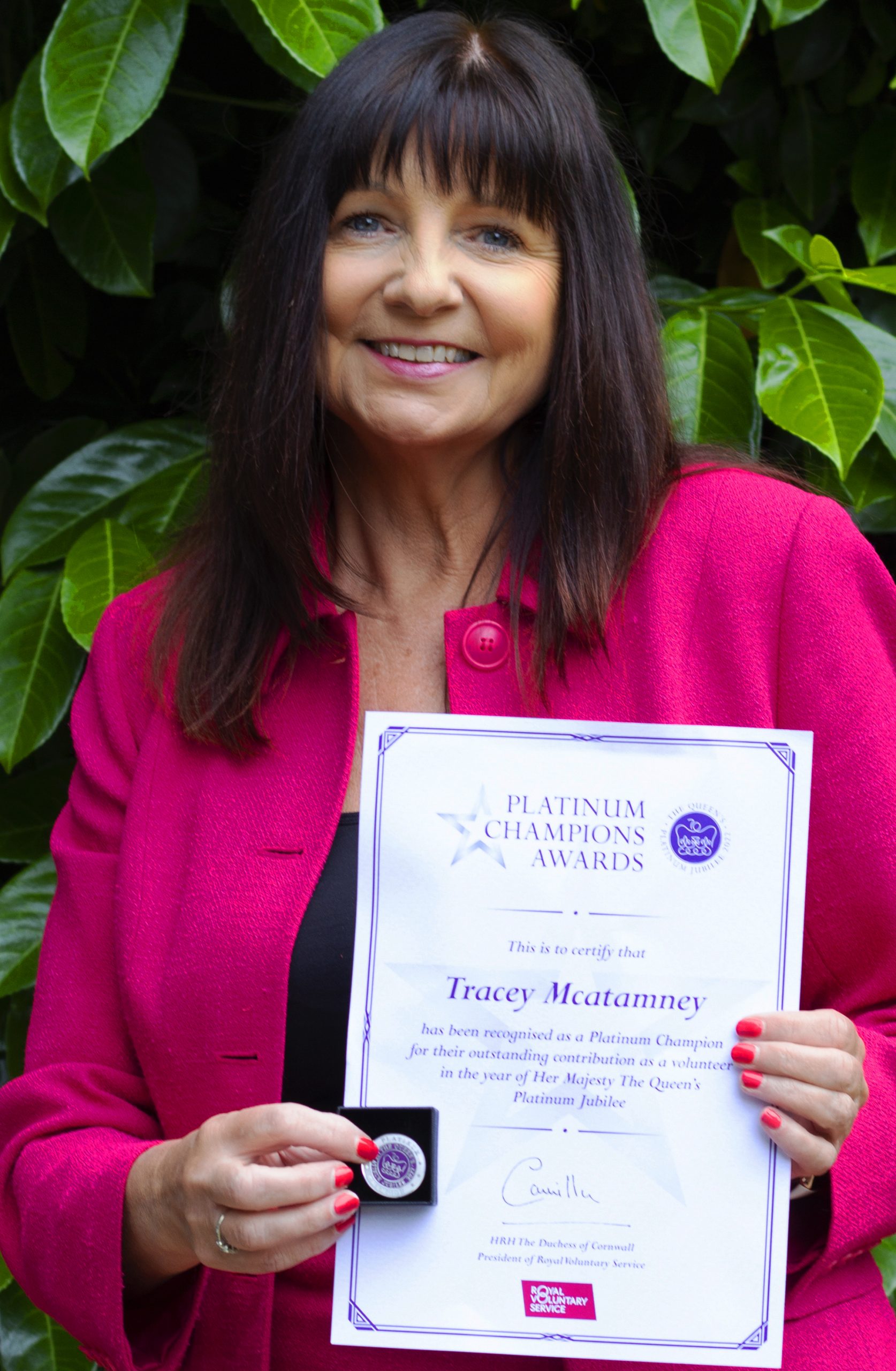Tracey McAtamney, Surviving Bereavement, Platinum Champion Award