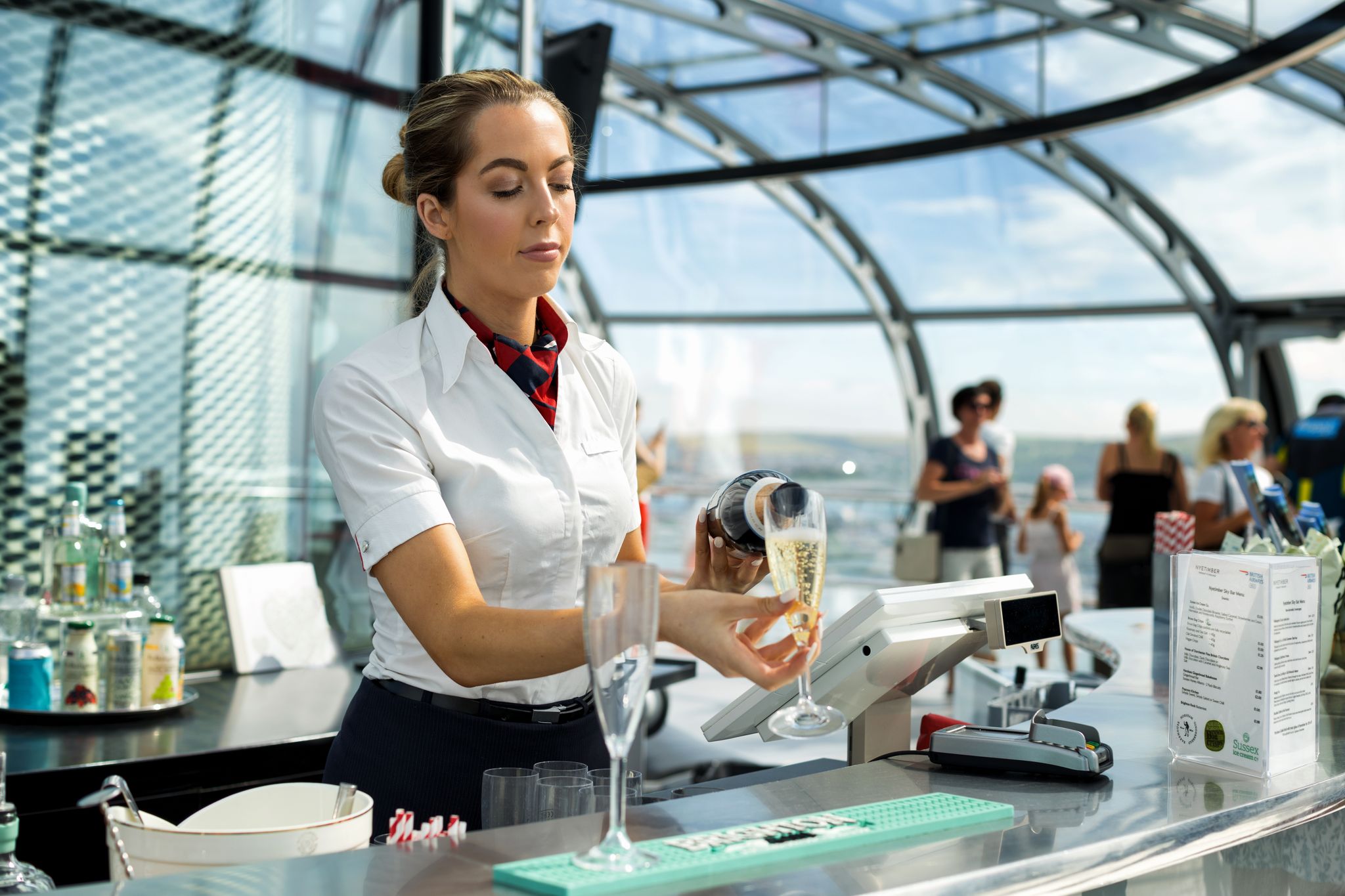 i360, Brighton review, Nyetimber