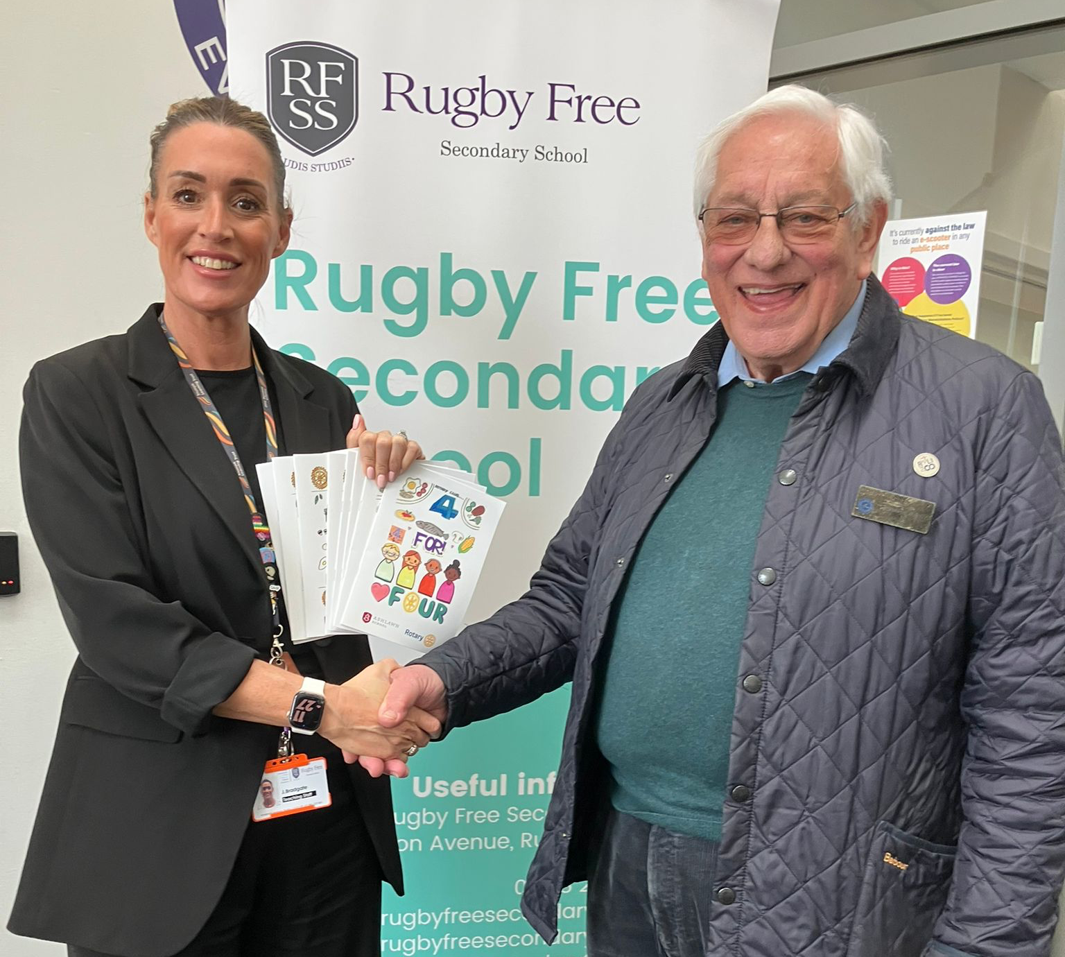 Rugby Rotary Club, schools, food parcels