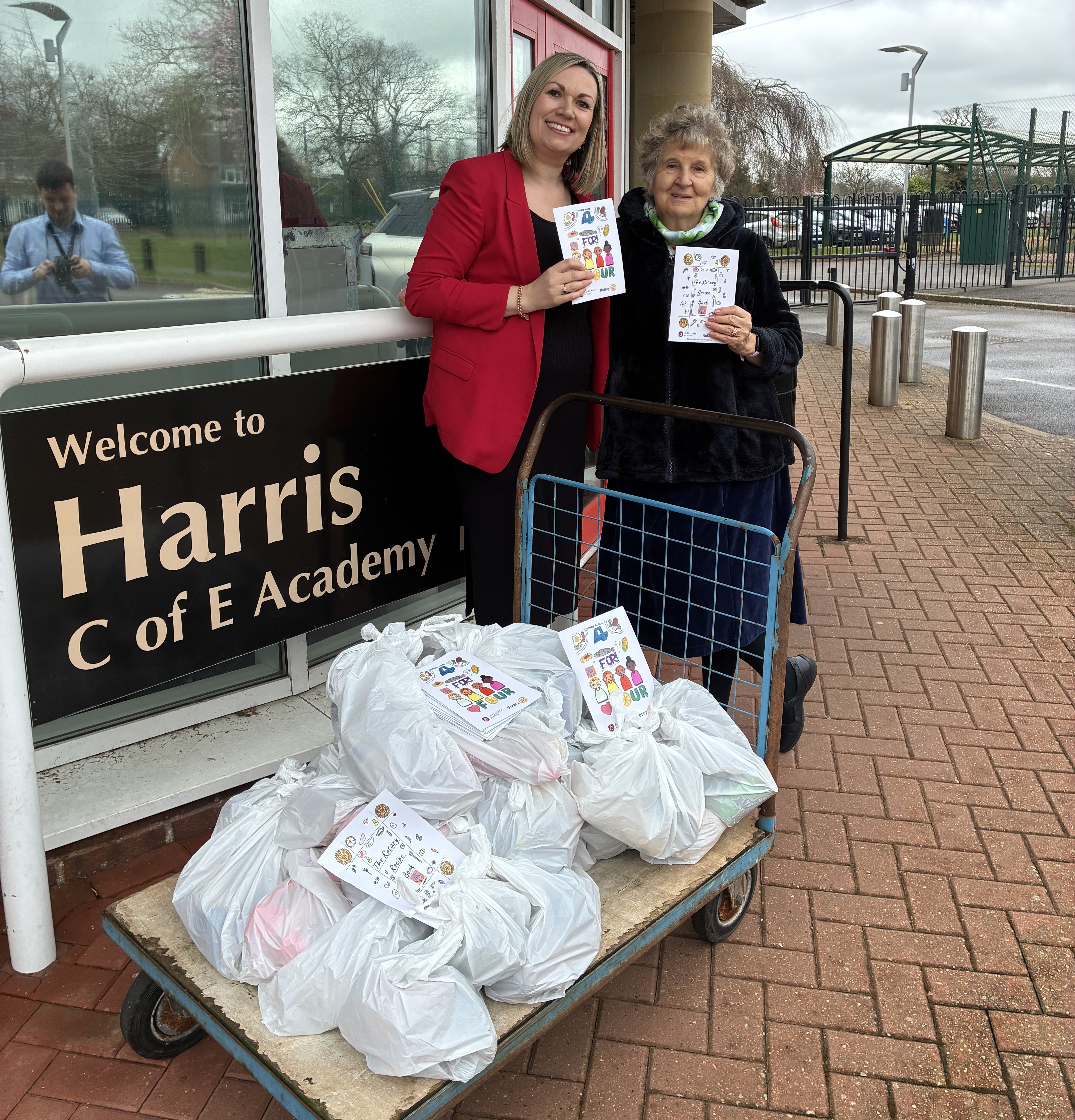 Rugby Rotary Club, schools, food parcels