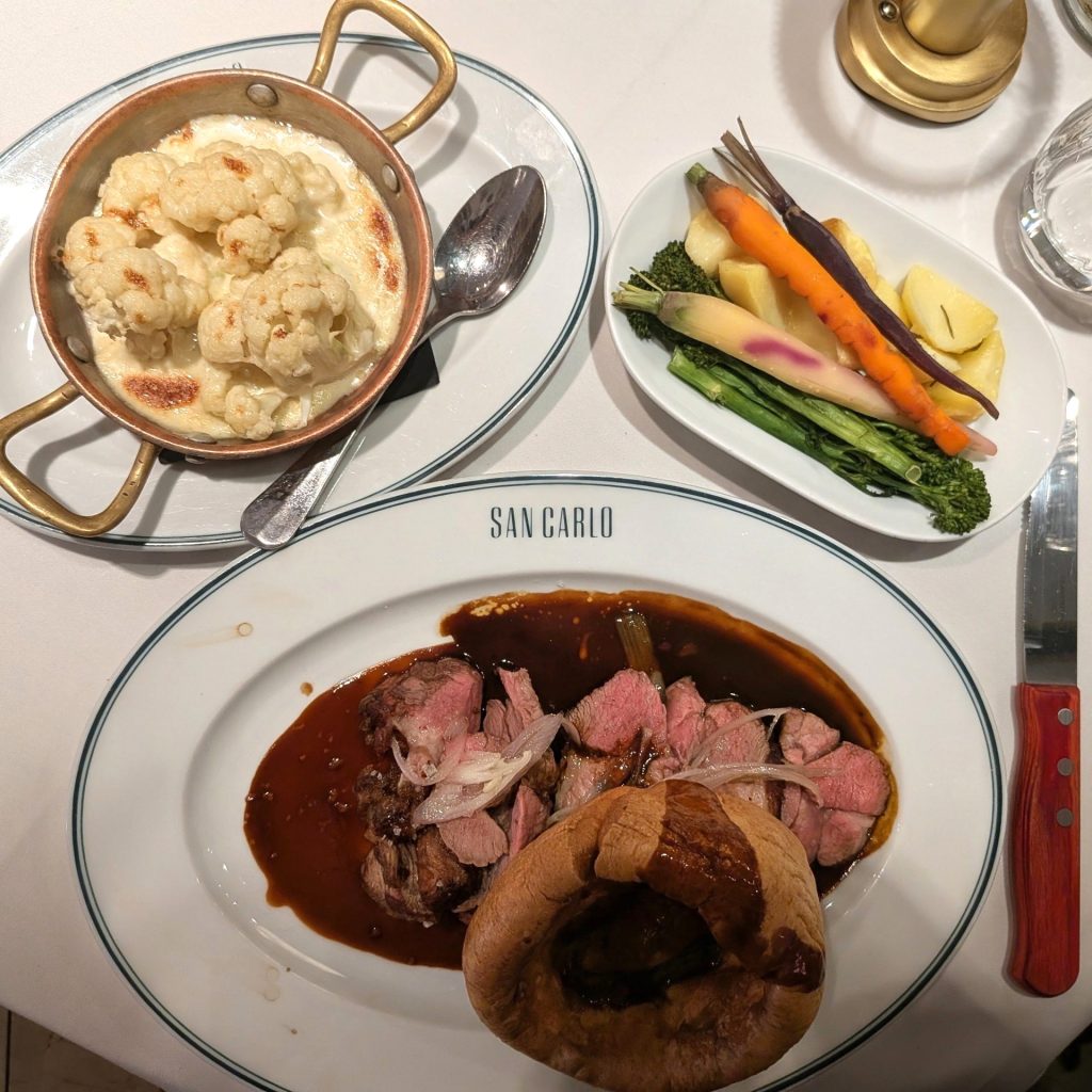 San Carlo, Birmingham, Sunday Lunch