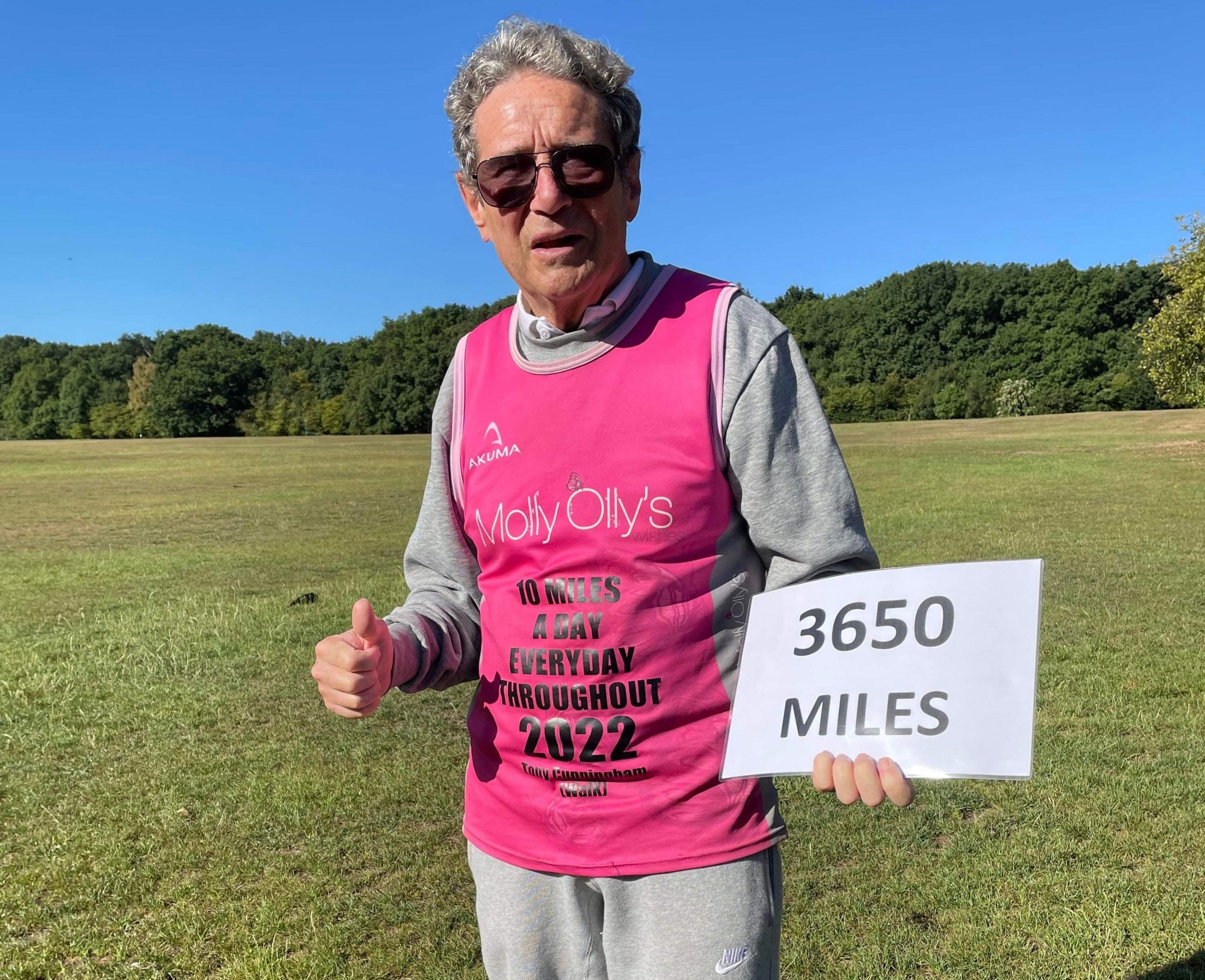73-year-old great grandad raises thousands after exceeding target for year-round charity walking challenge