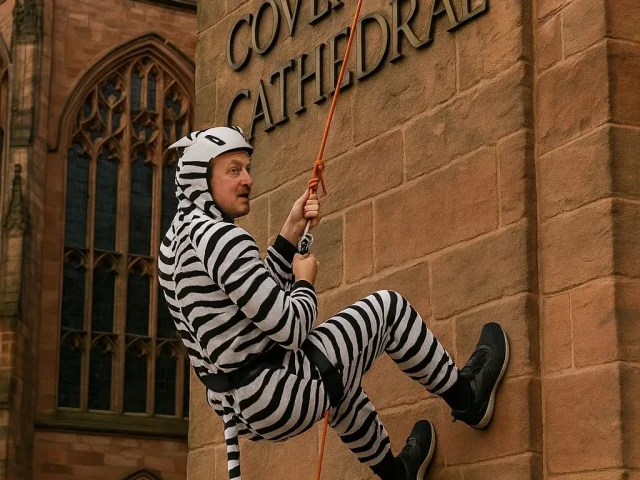 Fundraisers take huge leap of faith for Coventry causes