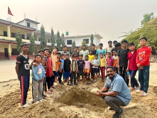 Giant Peach, Big Heart: Local dancers perform for Nepalese orphaned children