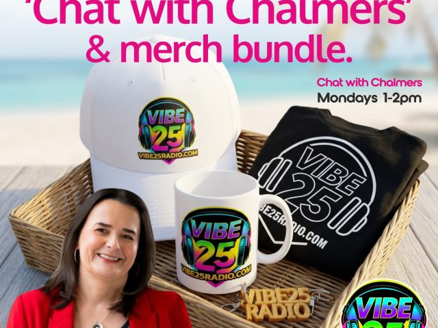 Win a coveted guest spot on Chat With Chalmers radio show – plus Vibe25 merch bundle!